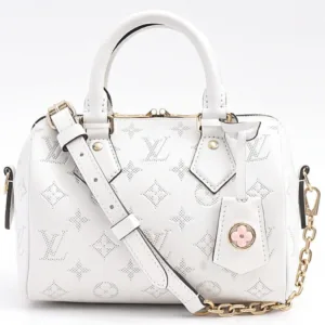 Louis Vuitton Speedy Bandouliere 20 White Monogram