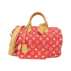 Louis Vuitton Speedy P9 Bandouliere 50 Monogram Leather Red