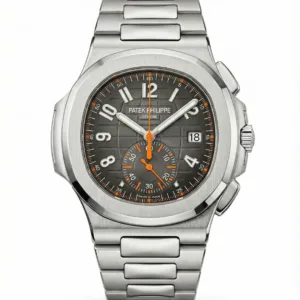Patek Philippe Aquanaut Chronograph 5968A-001 Stainless Steel Orange Accent Full Set (2019)