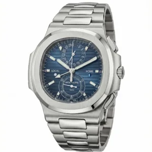 Patek Philippe Nautilus Travel Time Chronograph 5990/1A-011 Stainless Steel Blue Dial (2022)