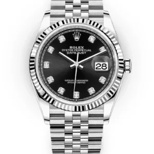 Rolex Datejust 36 Ref. 126234 Fluted Bezel, Black Diamond Dial