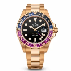 Rolex GMT-Master II 126755SARU Everose Gold SARU DiamondSapphireRuby Bezel Full Set (2019)