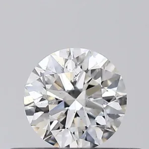 0.33 Carat Round H SI2 Natural Diamond