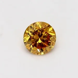 0.41 Carat Round Yellow SI1 Natural Diamond