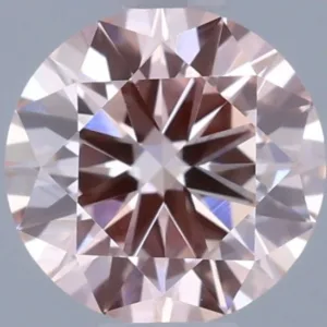 0.5 Carat Round Fancy Pink VVS2 Lab Diamond