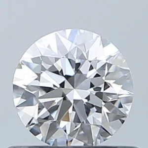 0.51 Carat Round D VVS2 Natural Diamond
