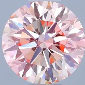 0.51 Carat Round Fancy Pink VS1 Lab Diamond