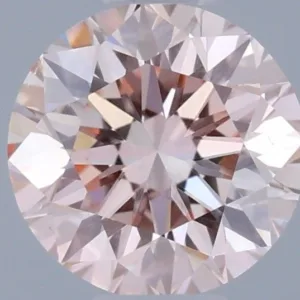 0.53 Carat Round Fancy Pink VS2 Lab Diamond