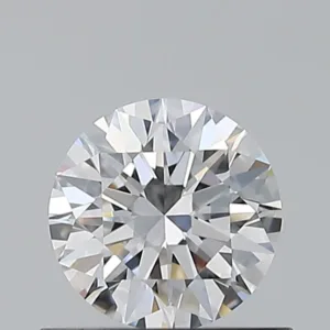 0.57 Carat Round D VVS2 Natural Diamond