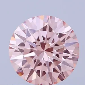 0.62 Carat Round Fancy Intense Pink VS1 Lab Diamond