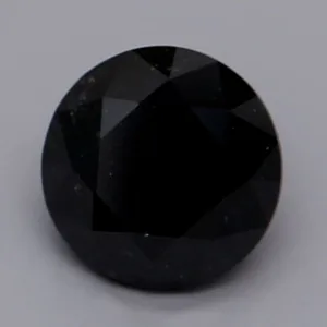 0.63 Carat Round Fancy Black VVS2 Natural Diamond
