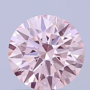 0.66 Carat Round Fancy Intense Pink VS1 Lab Diamond
