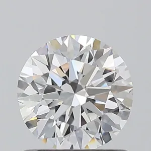 0.9 Carat Round D VVS2 Natural Diamond