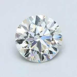 0.9 Carat Round Faint Green I1 Natural Diamond