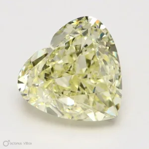 1 Carat Heart Fancy Light Yellow VS2 Natural Diamond