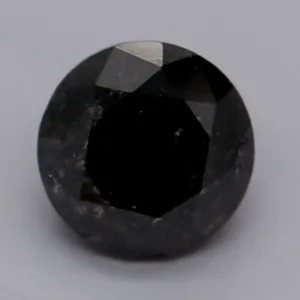 1.06 Carat Round Fancy Black VVS2 Natural Diamond