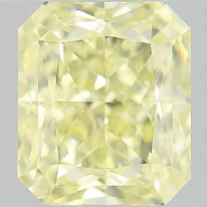 1.15 Carat Radiant Fancy Light Yellow VVS2 Natural Diamond