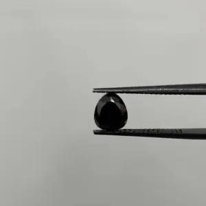 1.17 Carat Pear Fancy Black VVS2 Natural Diamond