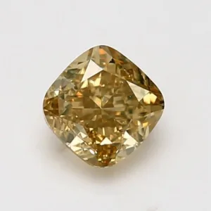 1.2 Carat Cushion Brilliant Fancy Deep Yellow SI1 Natural Diamond