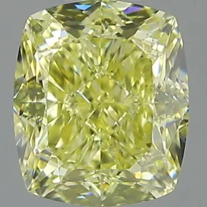 1.2 Carat Cushion Brilliant Fancy Yellow SI1 Natural Diamond