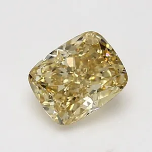1.2 Carat Cushion Brilliant Fancy Yellow VS1 Natural Diamond