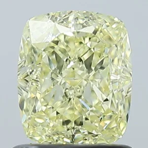 1.2 Carat Cushion Modified Fancy Yellow VS1 Natural Diamond