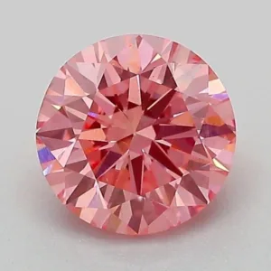 1.22 Carat Round Fancy Vivid Pink VS1 Lab Diamond