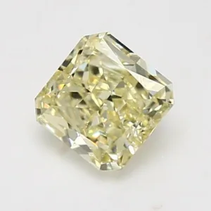 1.25 Carat Radiant Fancy Light Yellow VVS2 Natural Diamond