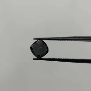 1.42 Carat Cushion Brilliant Fancy Black VVS2 Natural Diamond