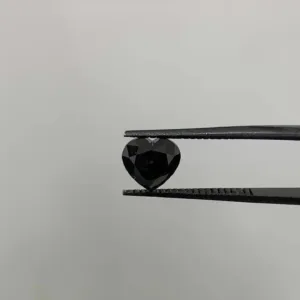 1.44 Carat Heart Fancy Black VVS2 Natural Diamond