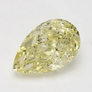 1.51 Carat Pear Fancy Yellow SI2 Natural Diamond