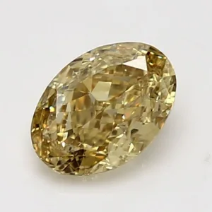 1.52 Carat Oval Fancy Yellow VS2 Natural Diamond
