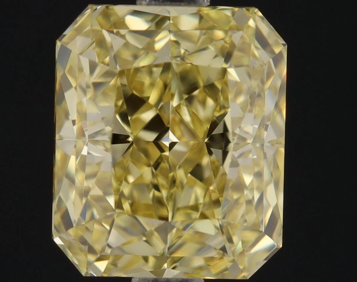 1.56 Carat Radiant Fancy Yellow VS1 Natural Diamond 1 1.56 Carat Radiant Fancy Yellow VS1 Natural Diamond