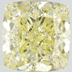 1.6 Carat Cushion Brilliant Fancy Yellow IF Natural Diamond