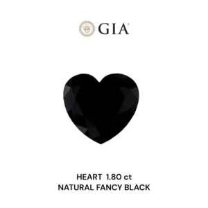 1.8 Carat Heart Fancy Black VVS2 Natural Diamond