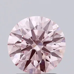 1.82 Carat Round Fancy Vivid Pink VS1 Lab Diamond