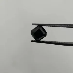 1.9 Carat Square Emerald Fancy Black VVS2 Natural Diamond