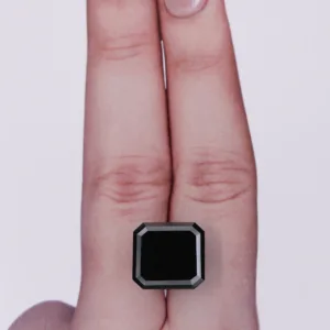 10.34 Carat Emerald Black Natural Diamond