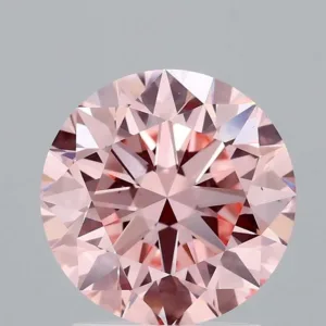 2 Carat Round Fancy Intense Pink VS1 Lab Diamond
