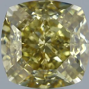 2.01 Carat Cushion Brilliant Fancy Brown Yellow VS1 Natural Diamond