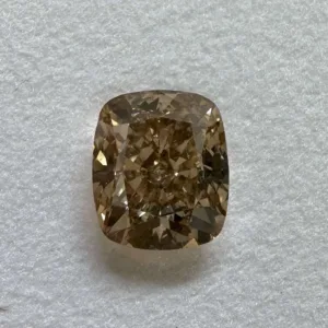 2.01 Carat Cushion Brilliant Fancy Orange Brown SI1 Natural Diamond