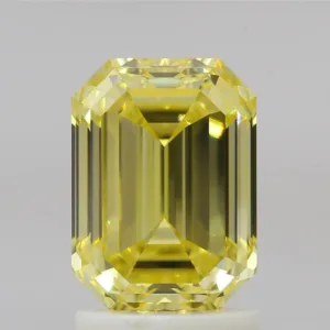 2.01 Carat Emerald Fancy Intense Yellow VVS2 Natural Diamond