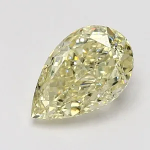 2.01 Carat Pear Fancy Light Yellow VS1 Natural Diamond