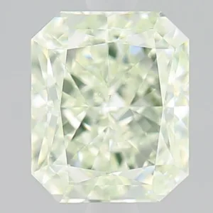 2.01 Carat Radiant Fancy Light Green VS2 Natural Diamond