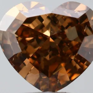 2.02 Carat Heart Fancy Dark Brown SI1 Natural Diamond