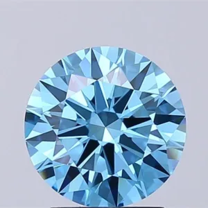 2.02 Carat Round Fancy Vivid Blue VS1 Lab Diamond