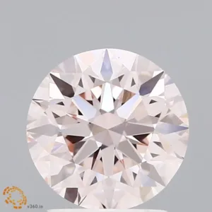 2.03 Carat Round Fancy Light Pink VVS2 Lab Diamond