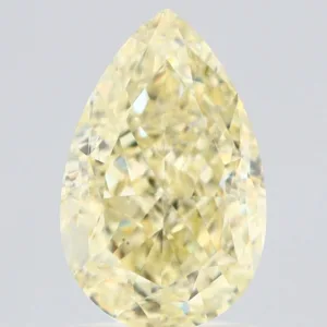 2.05 Carat Pear Fancy Light Yellow VS1 Natural Diamond