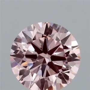 2.1 Carat Round Fancy Intense Pink VS1 Lab Diamond