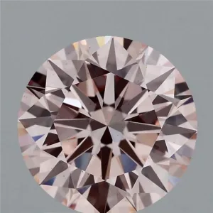 2.11 Carat Round Fancy Intense Pink VS2 Lab Diamond